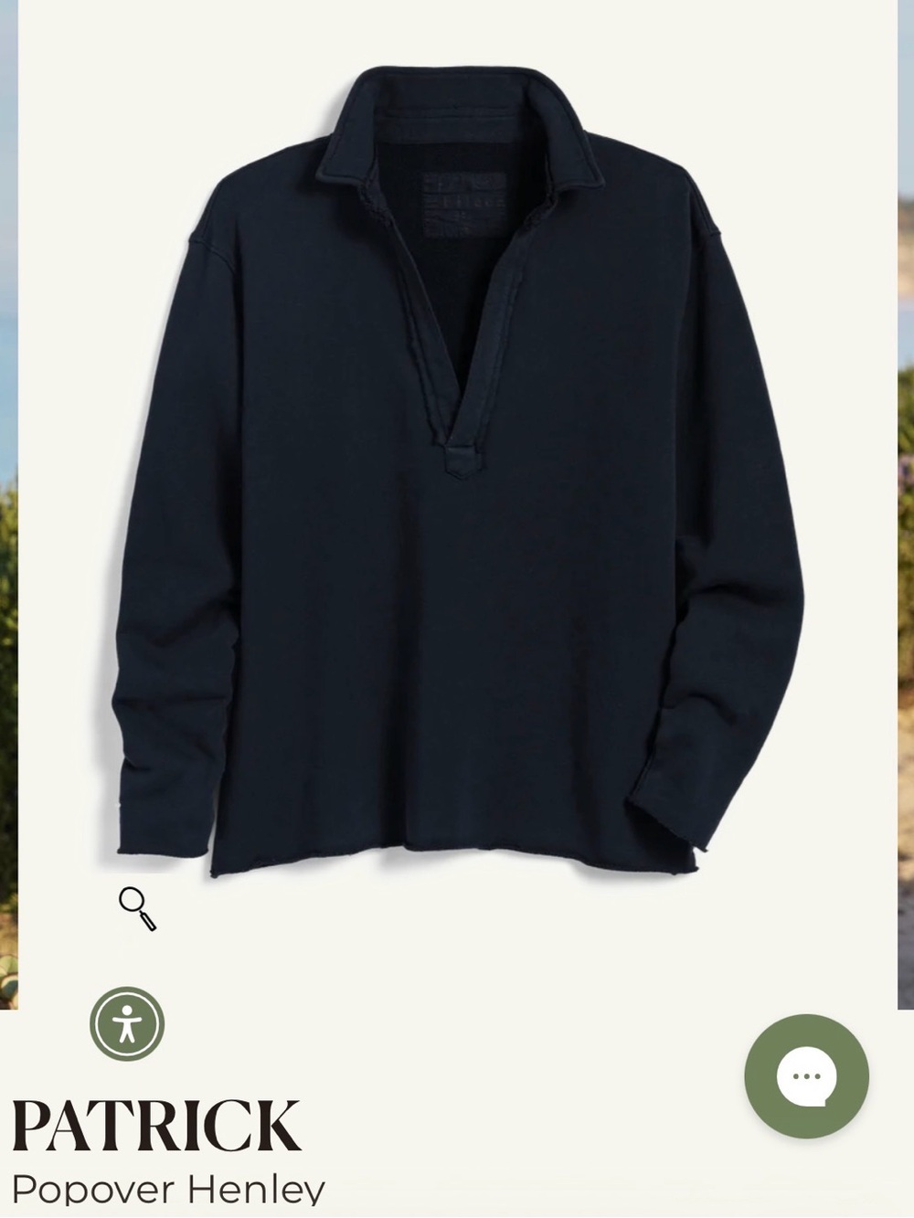 Frank & Eileen Patrick Popover Henley - Navy
